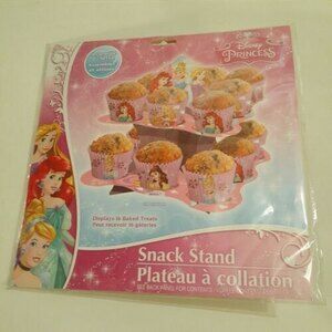 Disney Princess Cupcake Snack Stand 9" Birthday Party Cinderella Ariel Aurora